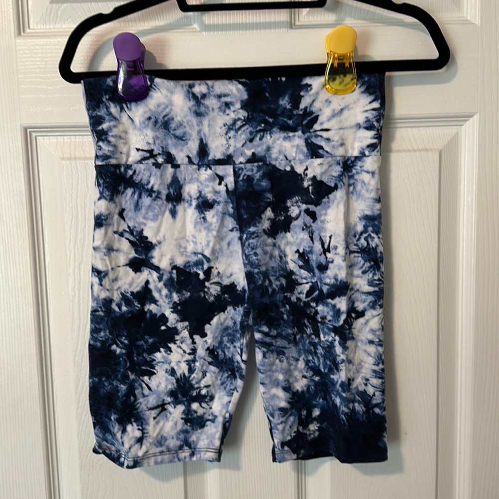 Tie dye biker shorts